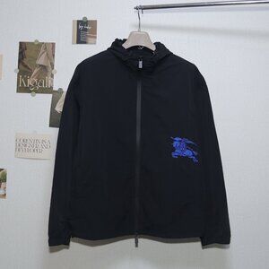 Burberry Blue Warhorse Trench Coat Size L